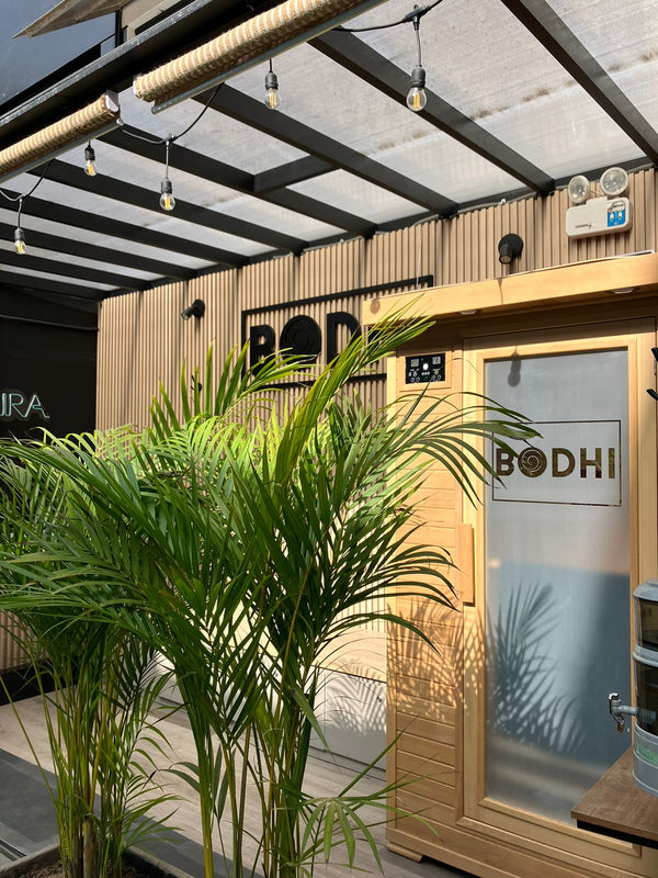 Disfruta de una relajación profunda, desintoxicación y alivio muscular en la comodidad de tu hogar con el BODHI SAUNA INFRARROJO.
