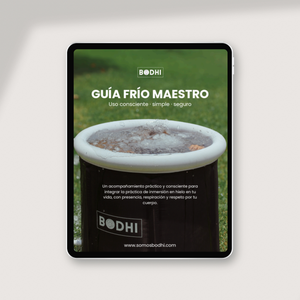 Frío Maestro es una guía práctica y consciente para integrar el frío en tu vida sin forzarte.