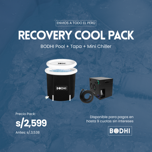 Recovery Cool Pack – Icebath portátil + Mini Chiller automático